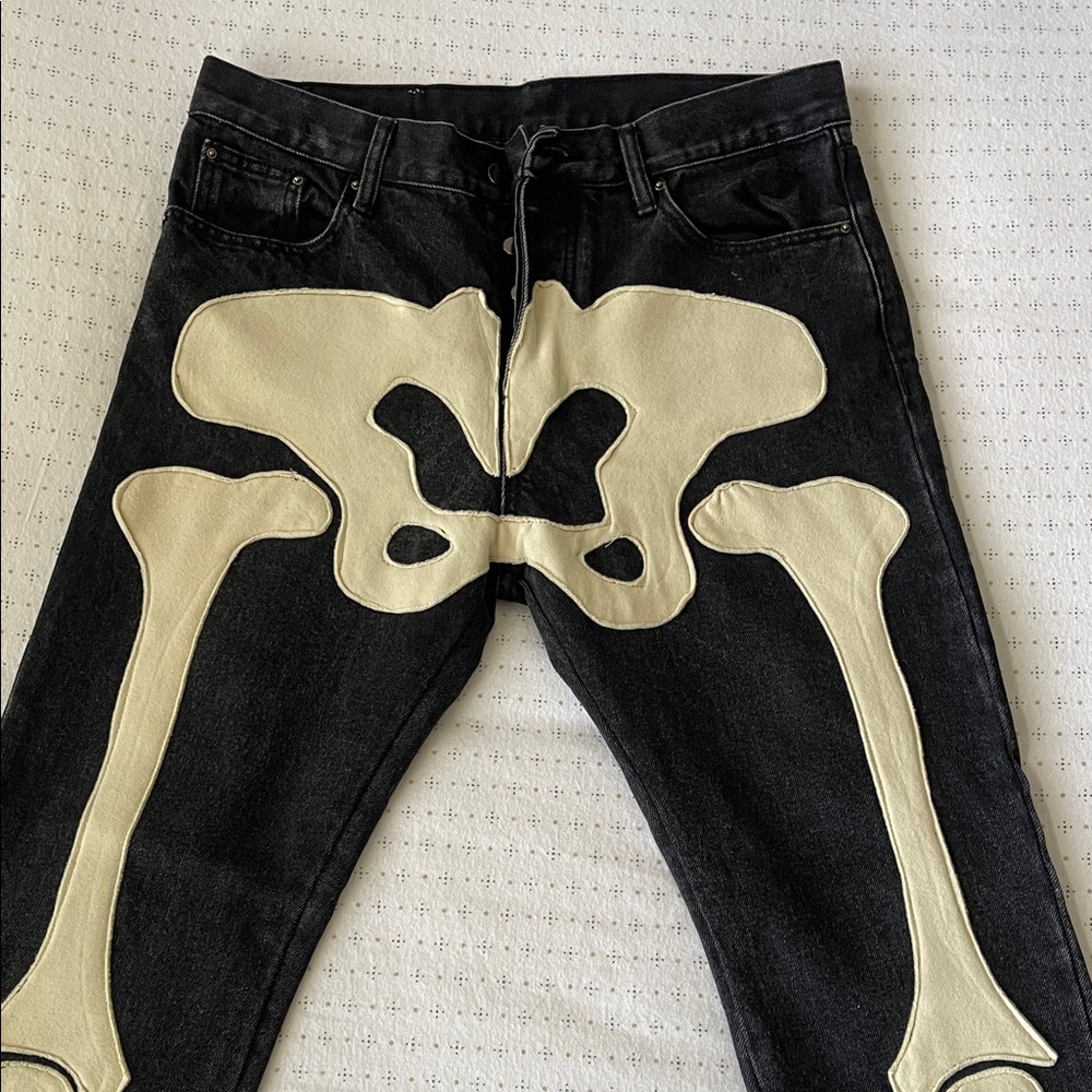 MNML Skeleton Print Men Jeans